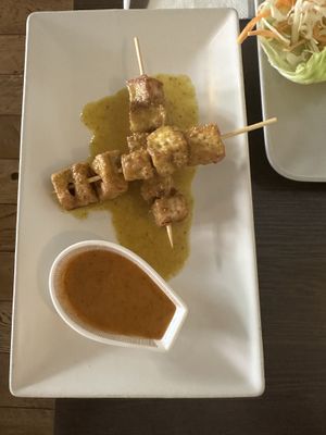 Satay tofu  at Chang Thai in Brecon