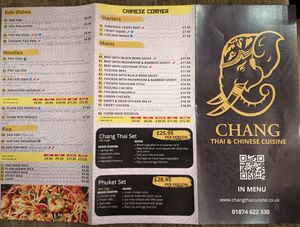 MENU 1 at Chang Thai in Brecon