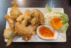 Vegetable Tempura (Pak Tord) at Chang Thai in Brecon