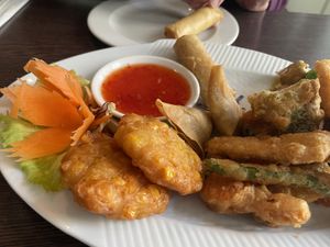 Mixed veg starter  at Chang Thai in Brecon