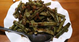 Stir Fried String Bean 乾燒四季豆 at Yuán Shàn SùShí 圓善素食 in Kowloon