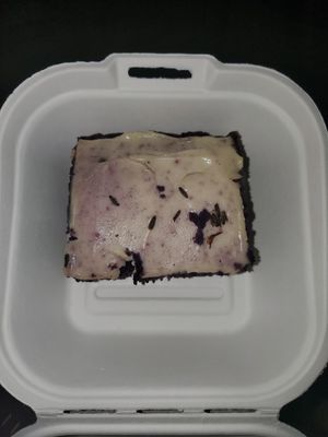 Lavender cake at Early Bird Vegan in Tempe
