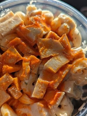 Buffalo Chikn Pasta at Early Bird Vegan in Tempe