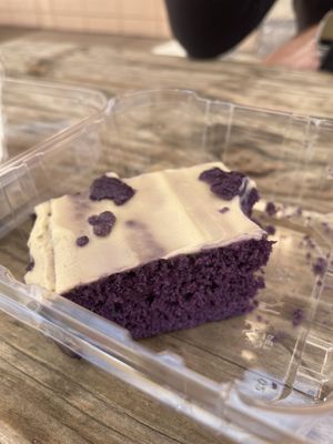 Lavender cake.   at Early Bird Vegan in Tempe
