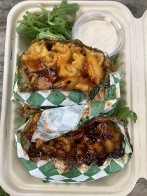 Mac n cheez wrap   at Early Bird Vegan in Tempe