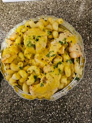 Shrimp Mac N Cheez Bowl at Early Bird Vegan in Tempe