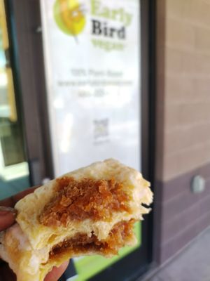 Apple Hand Cake 🍎 at Early Bird Vegan in Tempe