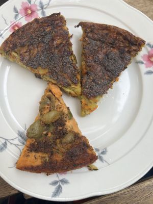 Farinata  at La Schiscetteria in Milan