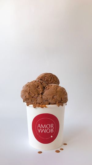 Our signature Belgian Chocolate ice cream is crafted from finest Belgian Chocolate with a taste similar to cadbury. at Amor Amor in Doha
