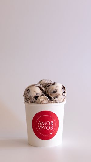 This is not your average cookies & cream ice cream, rich in vanilla and absolutely loaded with chunks of Oreos! at Amor Amor in Doha