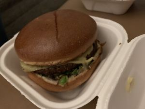 Delicious Flatiron burger.  at Meta Burger in Edgewater