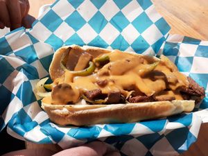 Philly Cheesesteak at Meta Burger in Edgewater