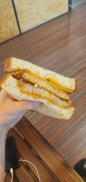 The Hangover Sammie at Meta Burger in Edgewater