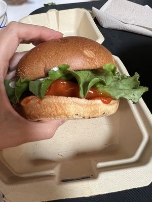 Buffalo chicken sandwich   at Meta Burger in Edgewater