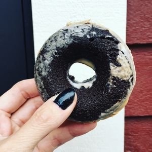 Chocolate Coffee Vegan Donut at Flour Craft Bakery in Mill Valley