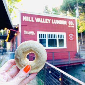 Pear Cardamom Vegan Donut at Flour Craft Bakery in Mill Valley