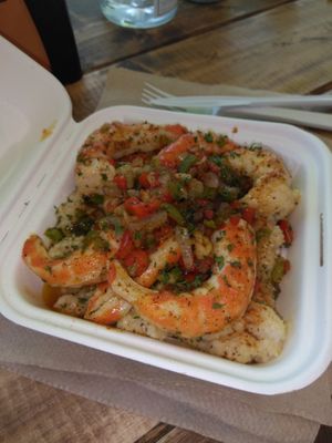 Shrimps and grits at C4Eats in Hollywood
