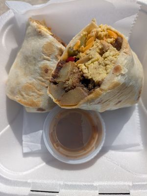 Breakfast burrito at C4Eats in Hollywood