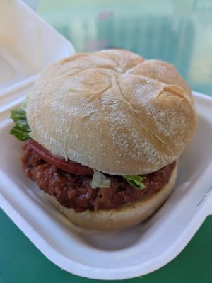 Spicy chicken sandwich at C4Eats in Hollywood