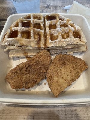 Chikn waffles   at C4Eats in Hollywood