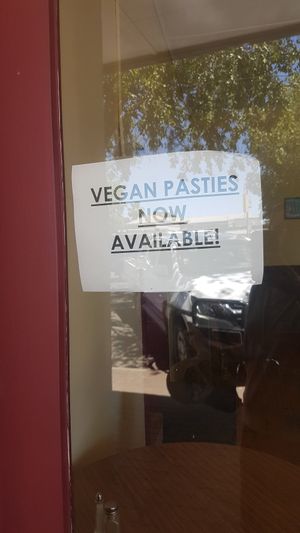 Vegan pasties! at Keith Bakery and Coffee Shop in Keith