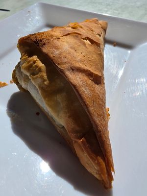 Lentil triangle at Keith Bakery and Coffee Shop in Keith