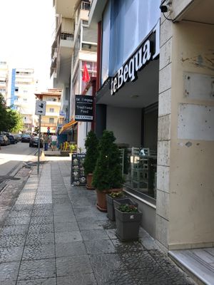 outside at Te Becqua in Sarande