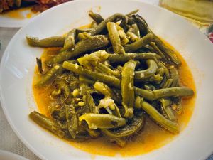 Green beans at Te Becqua in Sarande