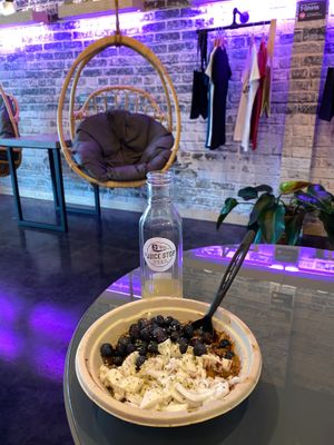 I had the BYO acai bowl and Hot Bam juice...both were delicious! at The Juice Stop in Jupiter