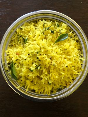 Lemon Rice at Turmeric Kitchen 65 in Taunton