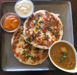 Masala Uttappam  at Turmeric Kitchen 65 in Taunton