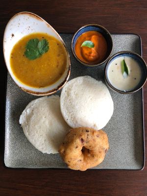 Idli Medu vada at Turmeric Kitchen 65 in Taunton