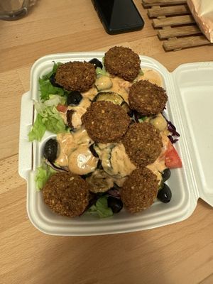 Falafel salad bowl   at Mr Falafel in Graz