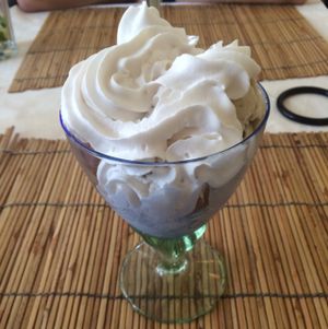 Icecream with vegan cream at Loving Hut in Hamburg