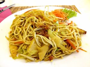 Noodles.  at Loving Hut in Hamburg