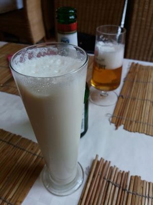 Vegan milkshake  at Loving Hut in Hamburg