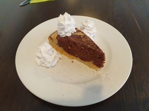 Marble cake at Loving Hut in Hamburg