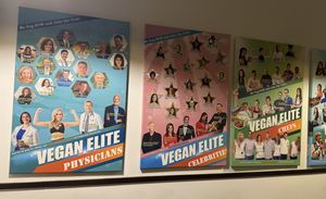 Wall decoration.  at Loving Hut in Hamburg