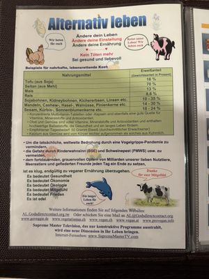 Menu (2/5).  at Loving Hut in Hamburg