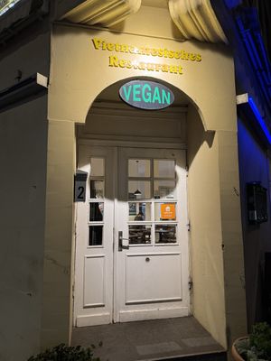 Entrance.  at Loving Hut in Hamburg