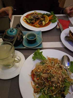 Specialties of the house at Loving Hut in Hamburg