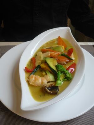 Sea fruit dish at Loving Hut in Hamburg