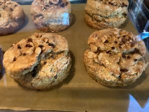 Hazelnut and cacao nib scones at Tellus Joe in Austin