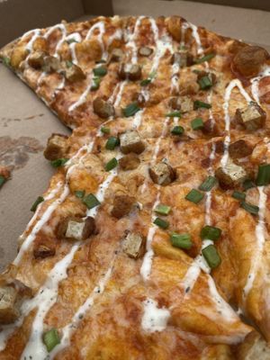 Buffalo (not) chicken pizza.   at Toppers Pizza in Indianapolis