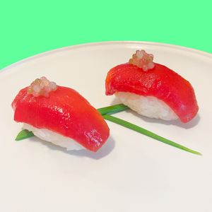 Maguro Tobiko Nigiri Sushi 2 pcs at Golden State Vegan Sushi in Bangkok