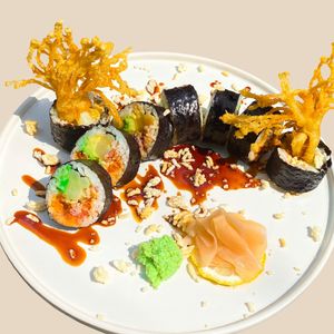 Spider Roll 8 pcs at Golden State Vegan Sushi in Bangkok