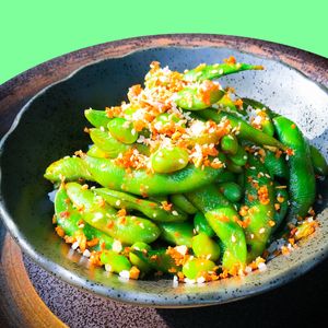 Spicy Edamame at Golden State Vegan Sushi in Bangkok