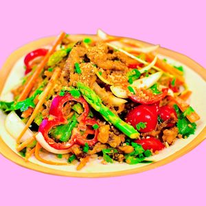 Satay Salad  at Golden State Vegan Sushi in Bangkok