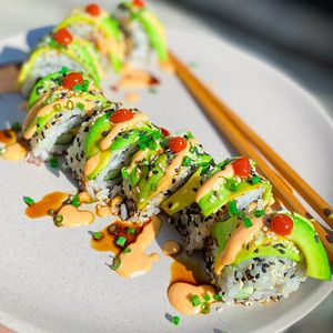 Green Dragon Roll at Golden State Vegan Sushi in Bangkok