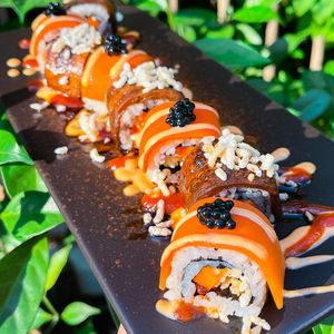 Crouching Tiger Roll at Golden State Vegan Sushi in Bangkok